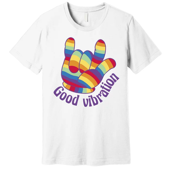 Good Vibration Rainbow Premium T-Shirt