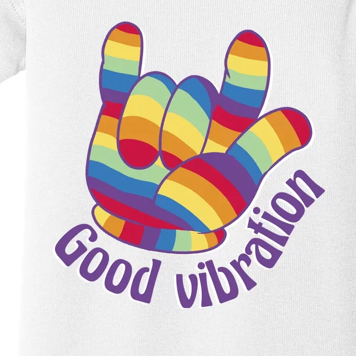 Good Vibration Rainbow Baby Bodysuit