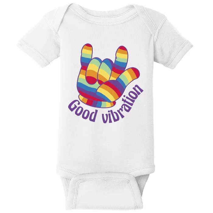 Good Vibration Rainbow Baby Bodysuit