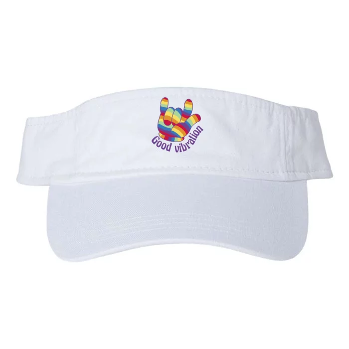 Good Vibration Rainbow Valucap Bio-Washed Visor