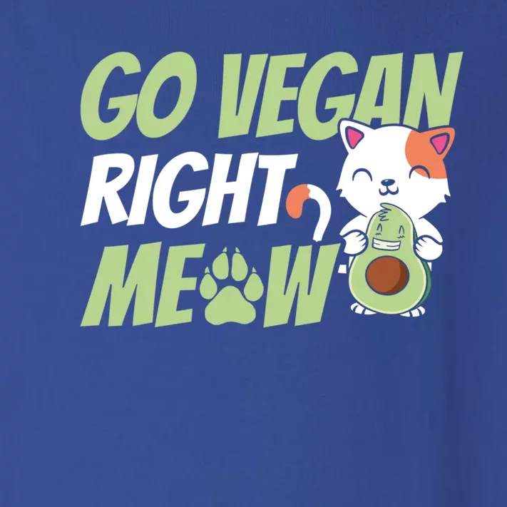 Go Vegan Right Meow Funny Avogato Cute Cat Avocado Lovers Gift Toddler Long Sleeve Shirt