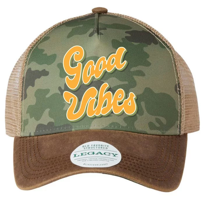 Good Vibes Retro Fun Legacy Tie Dye Trucker Hat