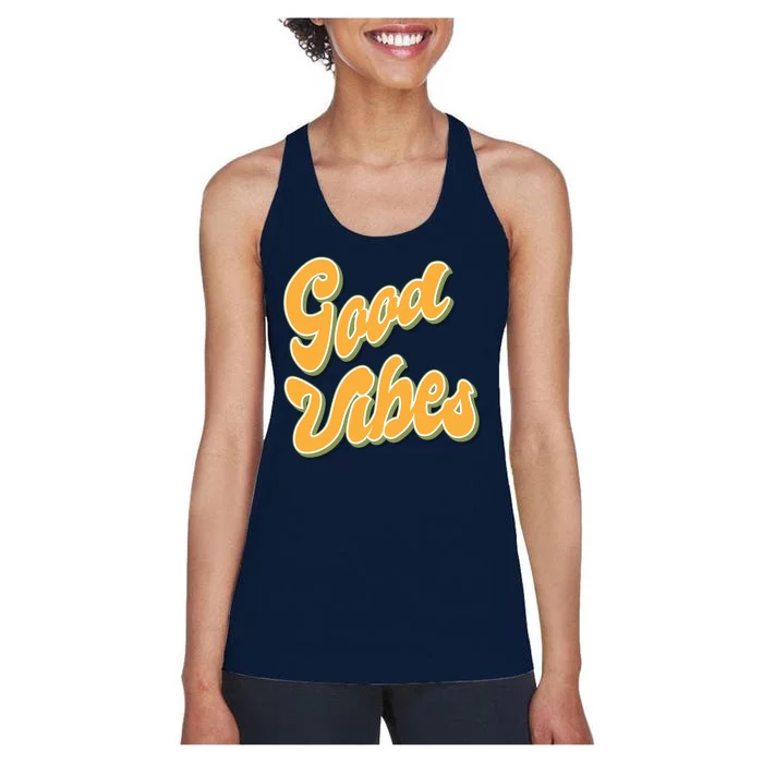 Good Vibes Retro Fun Women's Racerback Tank