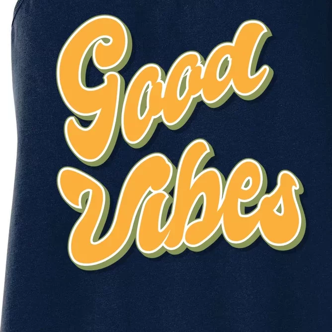 Good Vibes Retro Fun Women's Racerback Tank