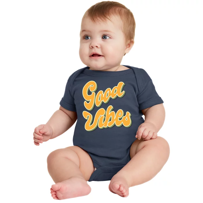 Good Vibes Retro Fun Baby Bodysuit