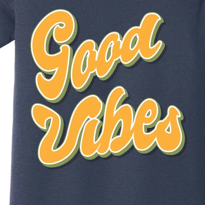 Good Vibes Retro Fun Baby Bodysuit