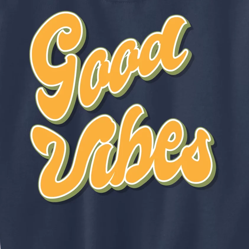 Good Vibes Retro Fun Kids Sweatshirt