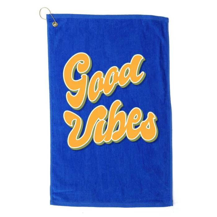 Good Vibes Retro Fun Platinum Collection Golf Towel