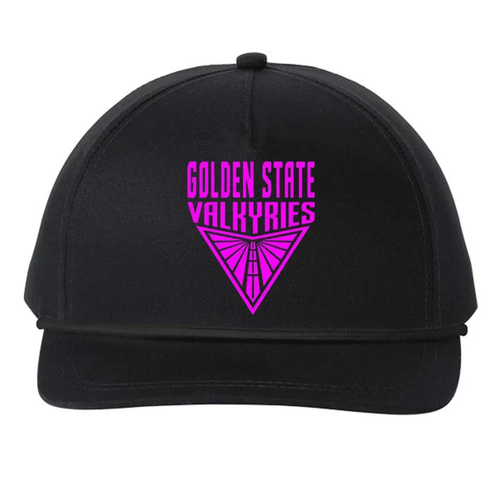 Golden V State Valkyries Gift Art Est 2025 Snapback Five-Panel Rope Hat