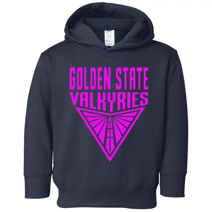 Golden V State Valkyries Gift Art Est 2025 Toddler Hoodie