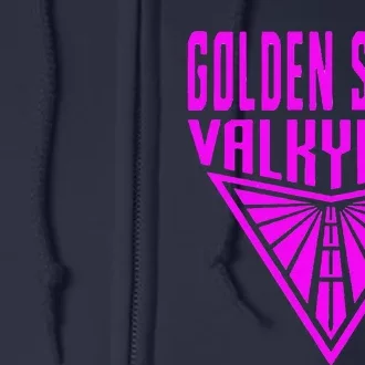 Golden V State Valkyries Gift Art Est 2025 Full Zip Hoodie