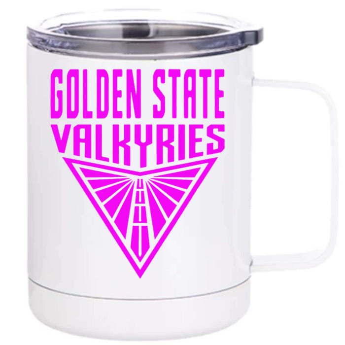 Golden V State Valkyries Gift Art Est 2025 Front & Back 12oz Stainless Steel Tumbler Cup