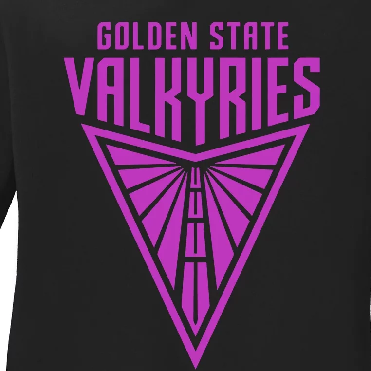 Golden V State Valkyries Funny Design Ladies Long Sleeve Shirt