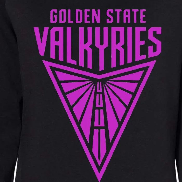 Golden V State Valkyries Funny Womens California Wash Sweatshirt