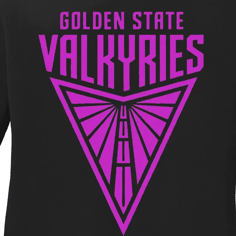 Golden V State Valkyries Funny Ladies Long Sleeve Shirt