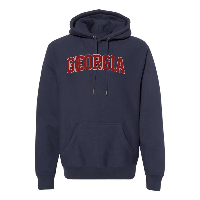 Georgia Vintage Sport Lover Premium Hoodie