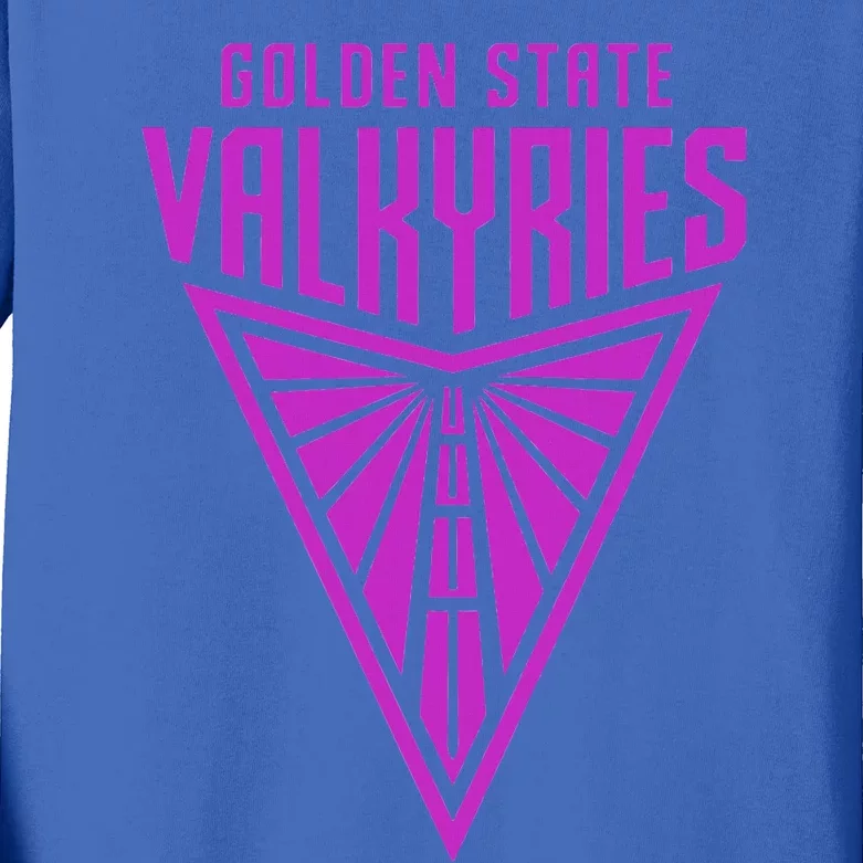 Golden V State Valkyries Kids Long Sleeve Shirt