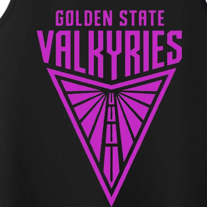 Golden V State Valkyries Performance Tank