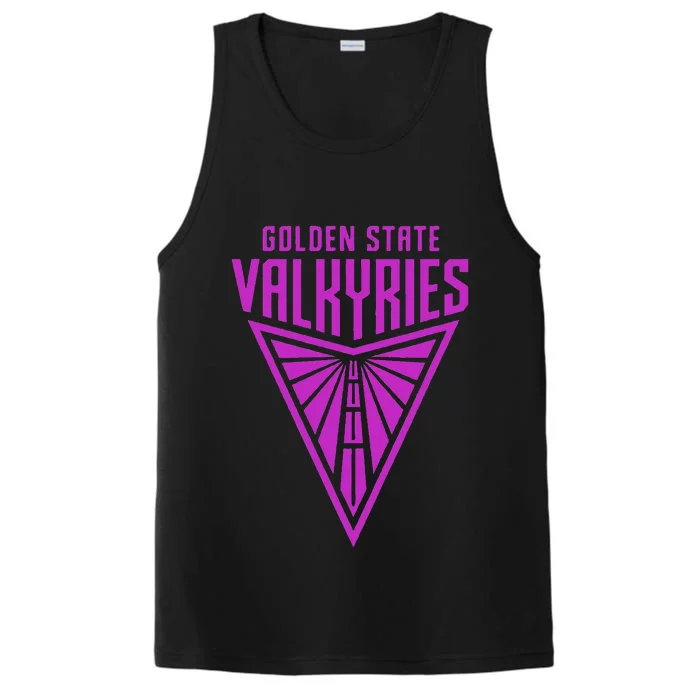 Golden V State Valkyries Performance Tank