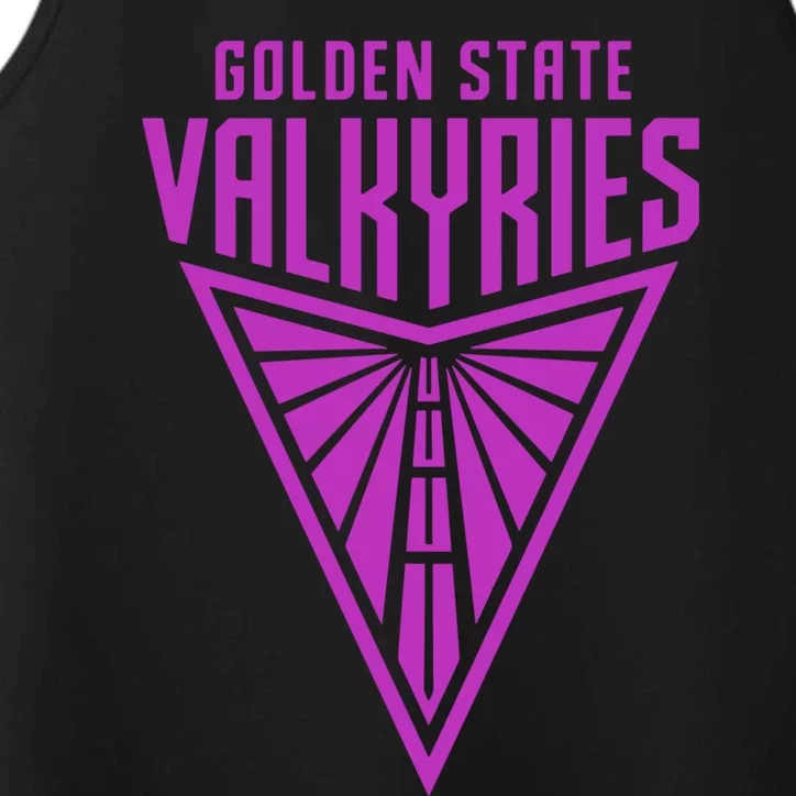 Golden V State Valkyries Funny Design Performance Tank