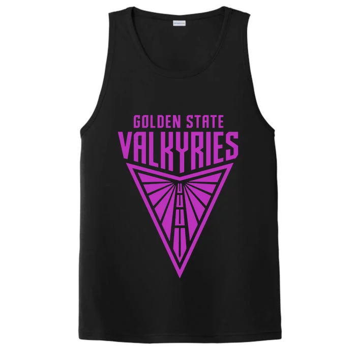 Golden V State Valkyries Funny Design Performance Tank