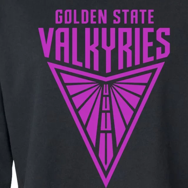 Golden V State Valkyries Funny Design Cropped Pullover Crew