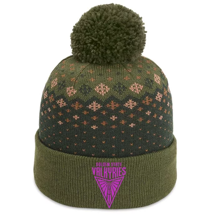 Golden V State Valkyries Funny Design The Baniff Cuffed Pom Beanie