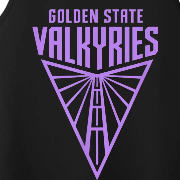 Golden V State Valkyries Funny Design Performance Tank