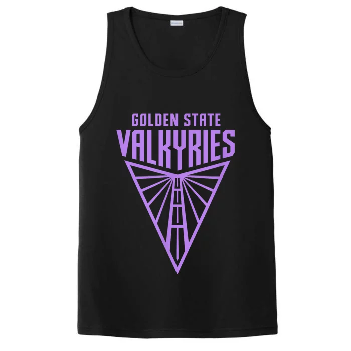 Golden V State Valkyries Funny Design Performance Tank