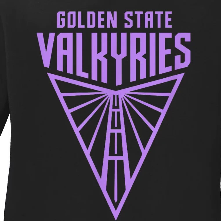 Golden V State Valkyries Funny Design Ladies Long Sleeve Shirt