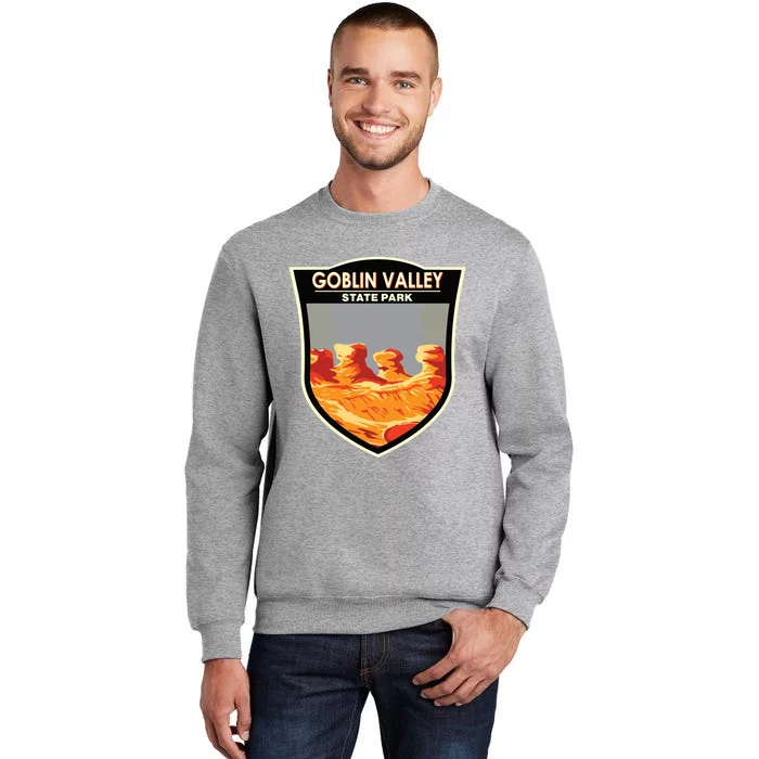 Goblin Valley State Park Utah Badge Vintage Tall Sweatshirt