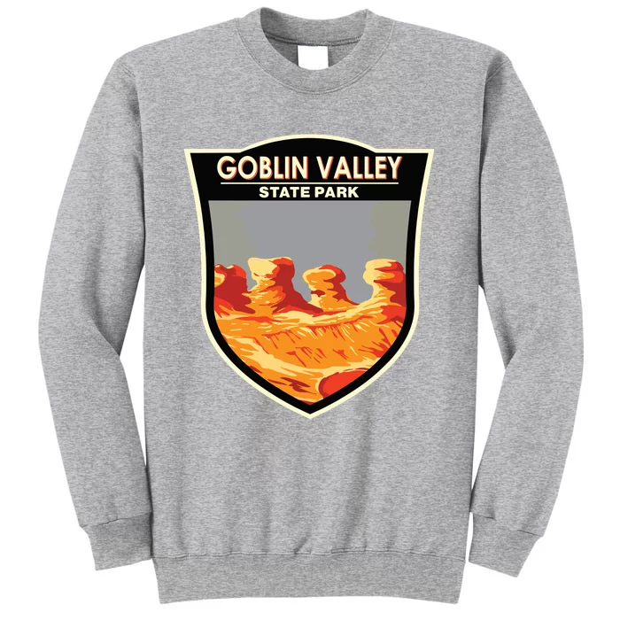 Goblin Valley State Park Utah Badge Vintage Tall Sweatshirt