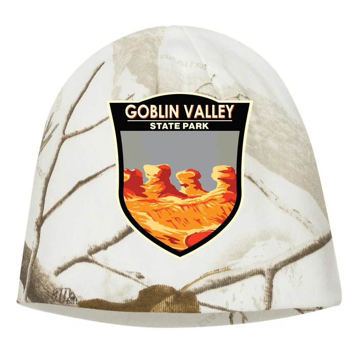 Goblin Valley State Park Utah Badge Vintage Kati - Camo Knit Beanie