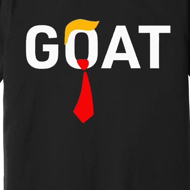 Goat Vote Trump 2024 Funny Support Republican Pro America Premium T-Shirt