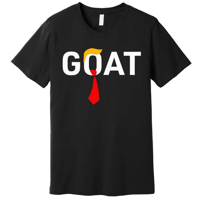 Goat Vote Trump 2024 Funny Support Republican Pro America Premium T-Shirt