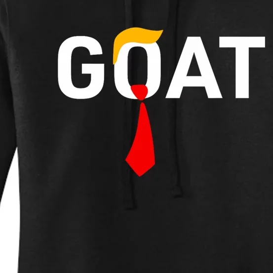 Goat Vote Trump 2024 Funny Support Republican Pro America Women's Pullover Hoodie