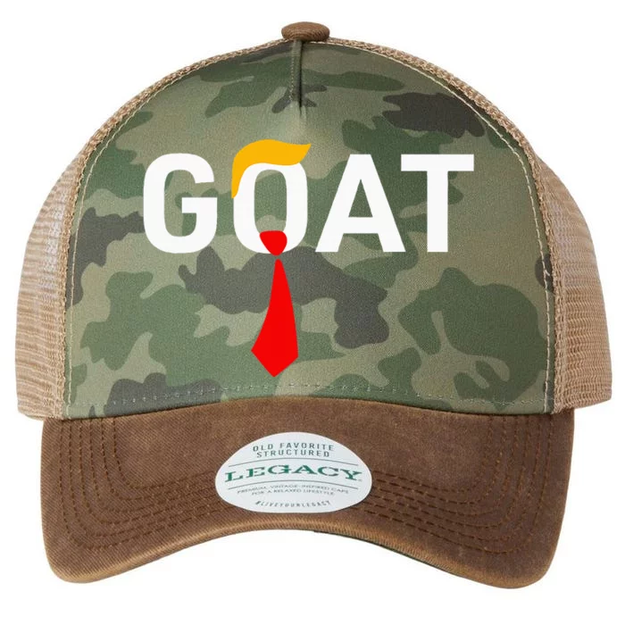 Goat Vote Trump 2024 Legacy Tie Dye Trucker Hat