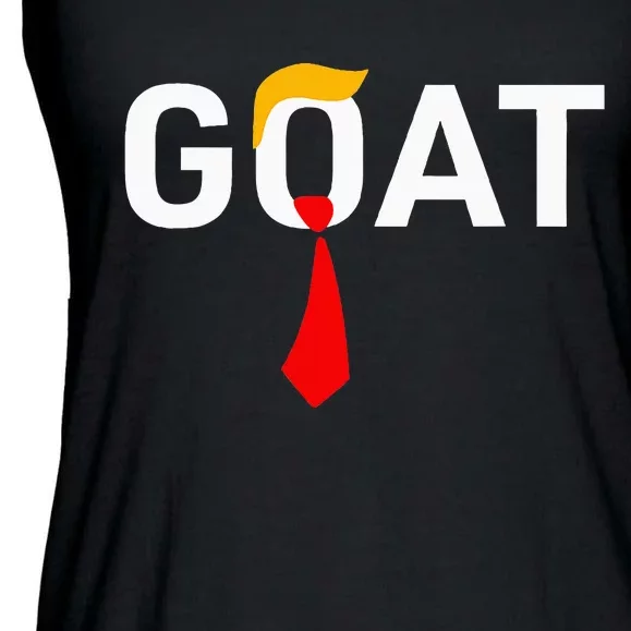 Goat Vote Trump 2024 Ladies Essential Flowy Tank