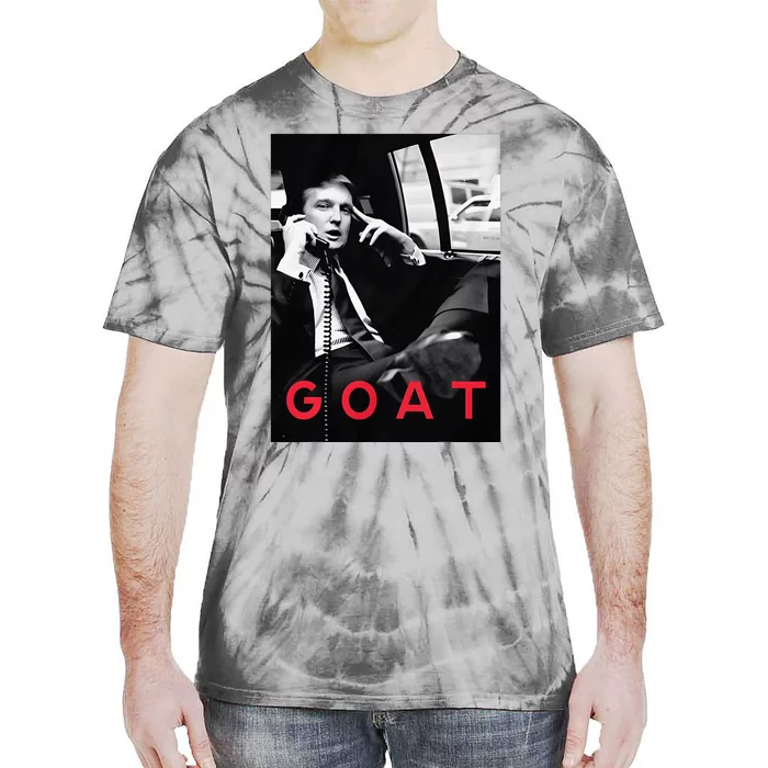 Goat Vote Trump 2024 Funny Support Republican Pro America Tie-Dye T-Shirt