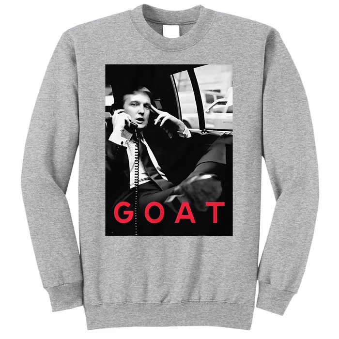 Goat Vote Trump 2024 Funny Support Republican Pro America Tall Sweatshirt