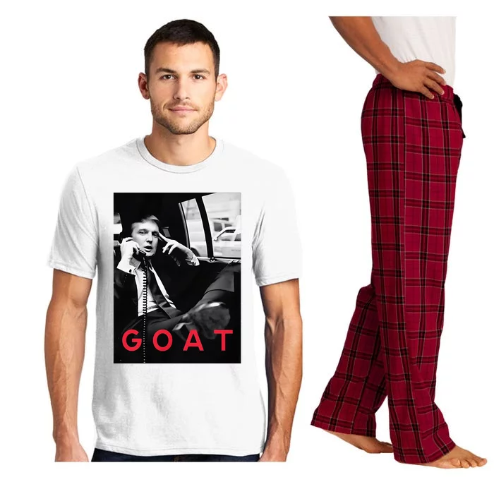 Goat Vote Trump 2024 Funny Support Republican Pro America Pajama Set