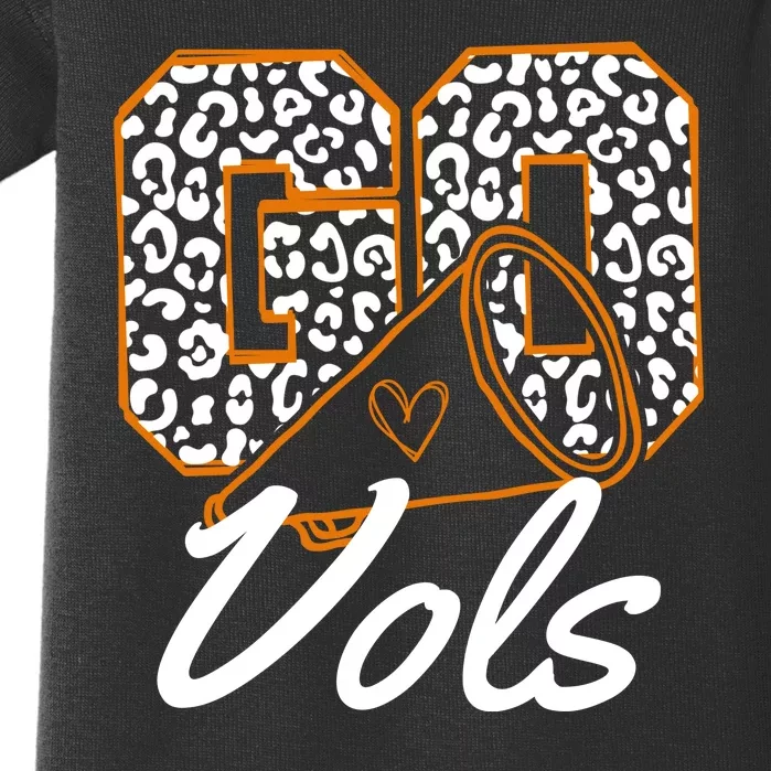 Go Vols Tennessee Football Cheetah Baby Bodysuit