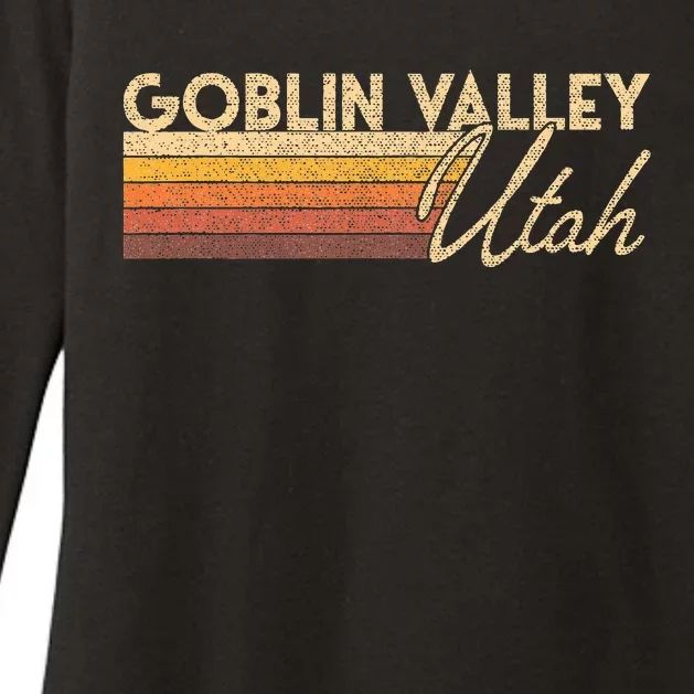 Goblin Valley Utah Womens CVC Long Sleeve Shirt