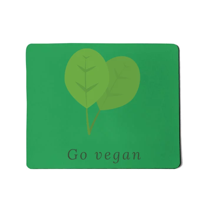 Go Vegan Vegetarian Style Vegan Style Botanical Vegan Month Mousepad