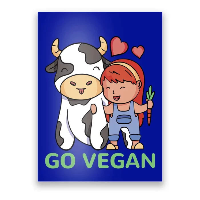 Go Vegan Veggie Lover Vegan Gift Poster