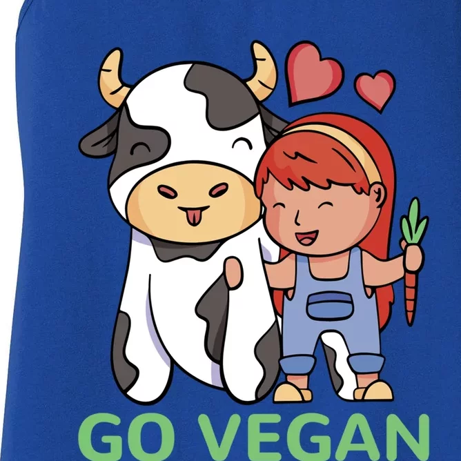 Go Vegan Veggie Lover Vegan Gift Women's Racerback Tank