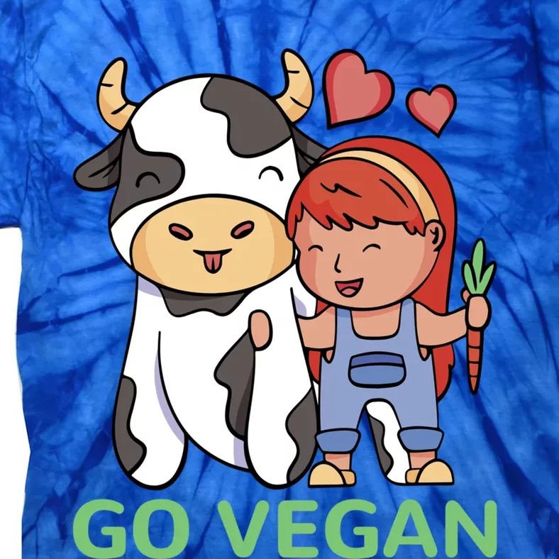 Go Vegan Veggie Lover Vegan Gift Tie-Dye T-Shirt