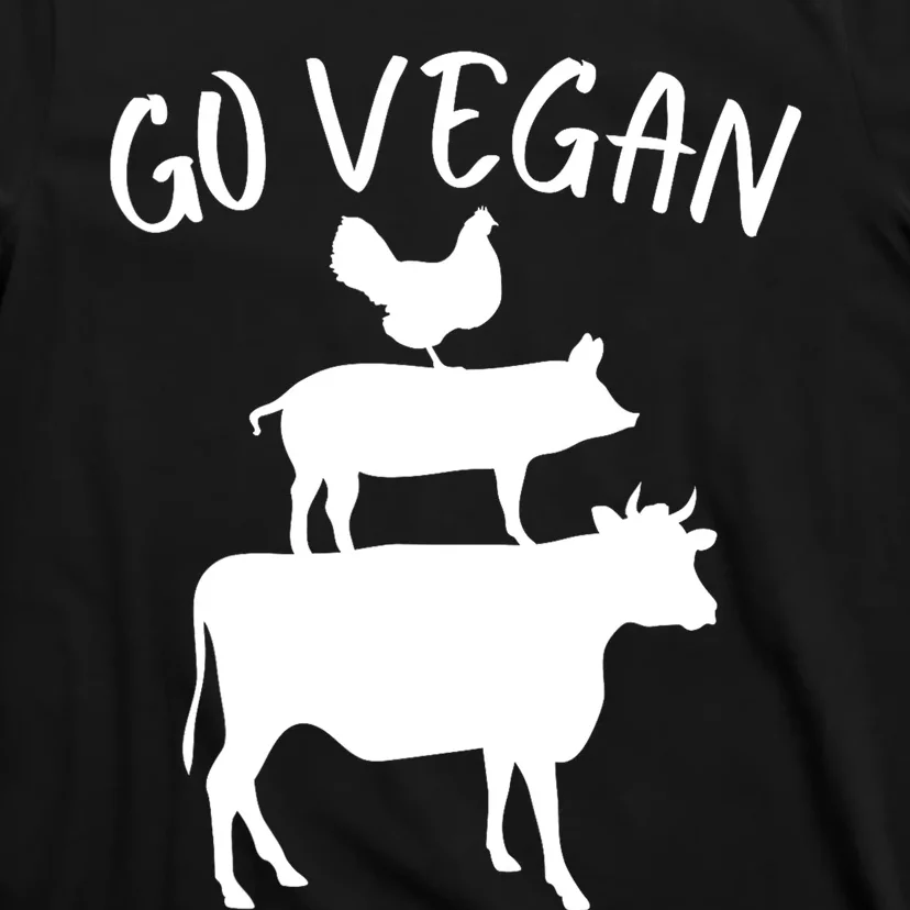 Go Vegan Vegetarian Veganism Diet Men Women Funny Vegan T-Shirt