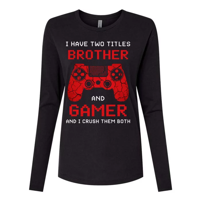 Gamer Vintage Video Games Brother Son Gift Womens Cotton Relaxed Long Sleeve T-Shirt