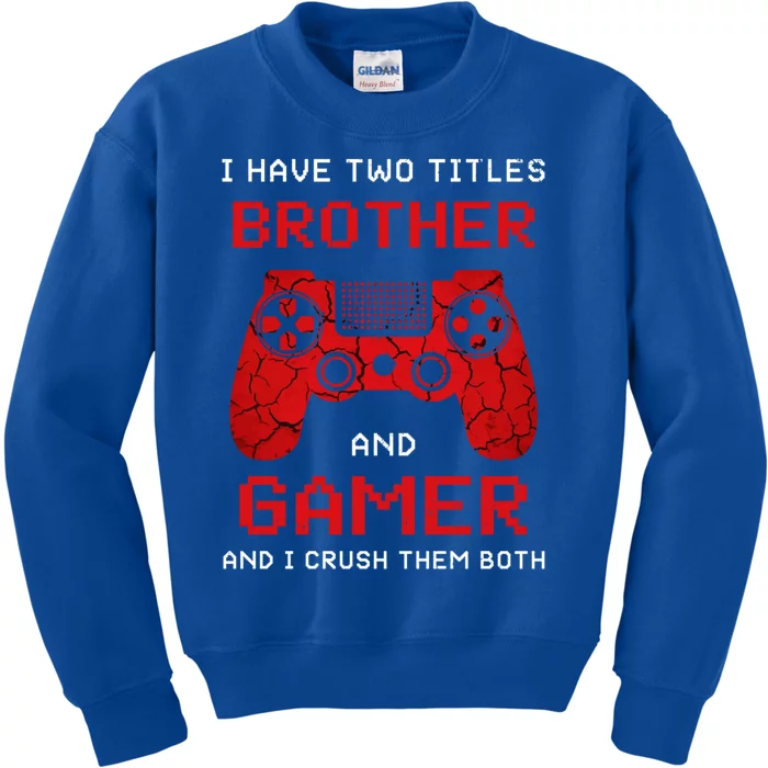 Gamer Vintage Video Games Brother Son Gift Kids Sweatshirt